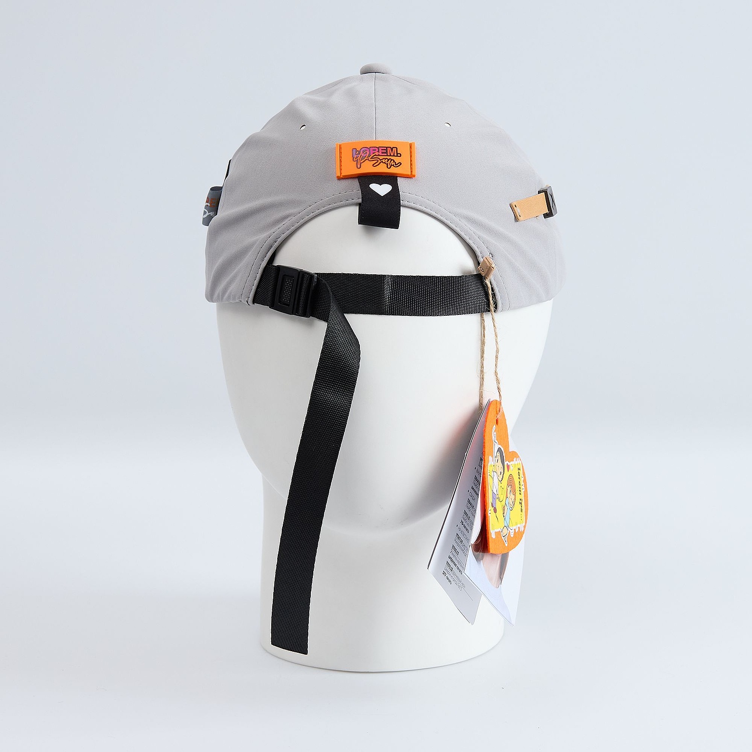 Бейсболка Kosmos, белая с логотипом