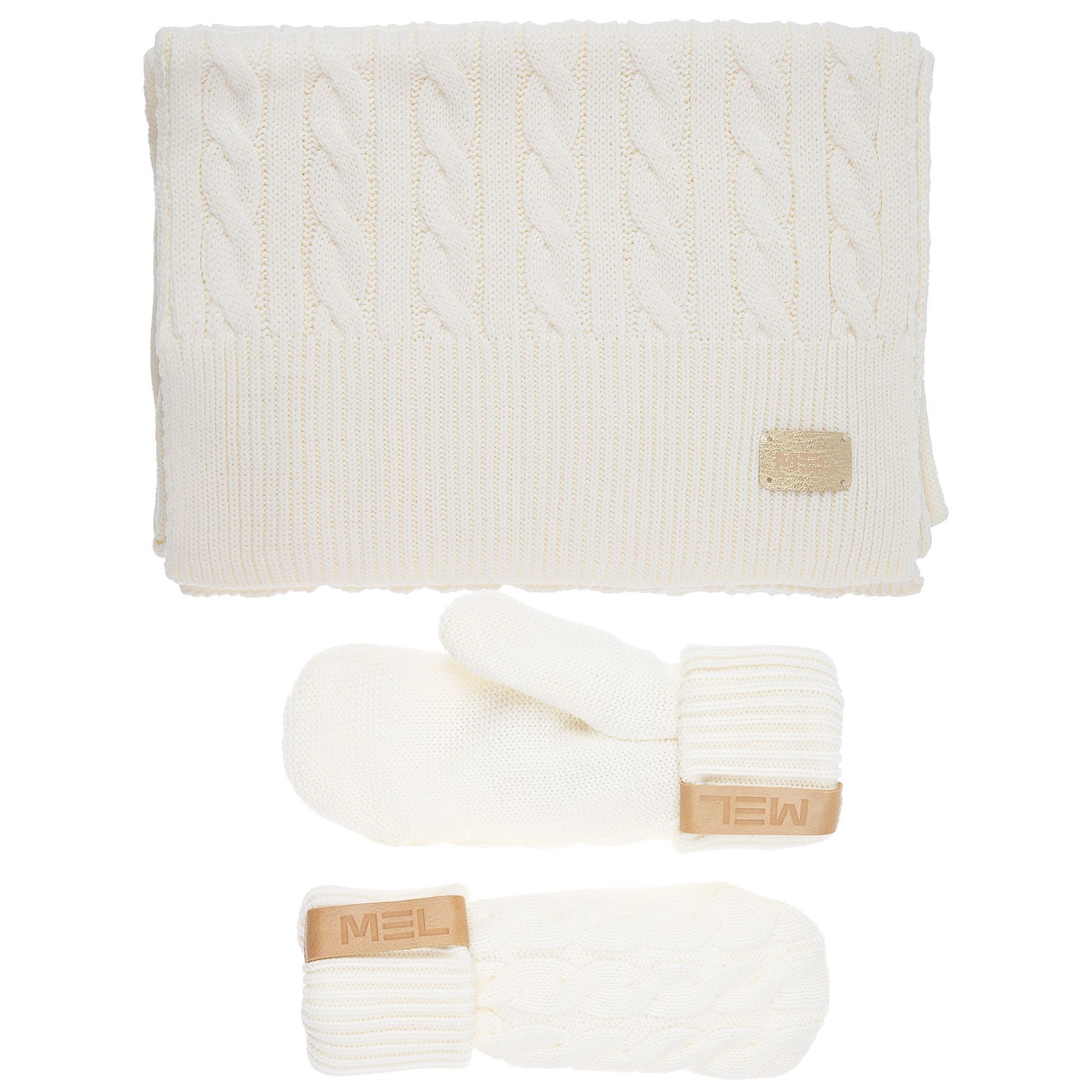 Шарф Heat Trick, молочно-белый с логотипом