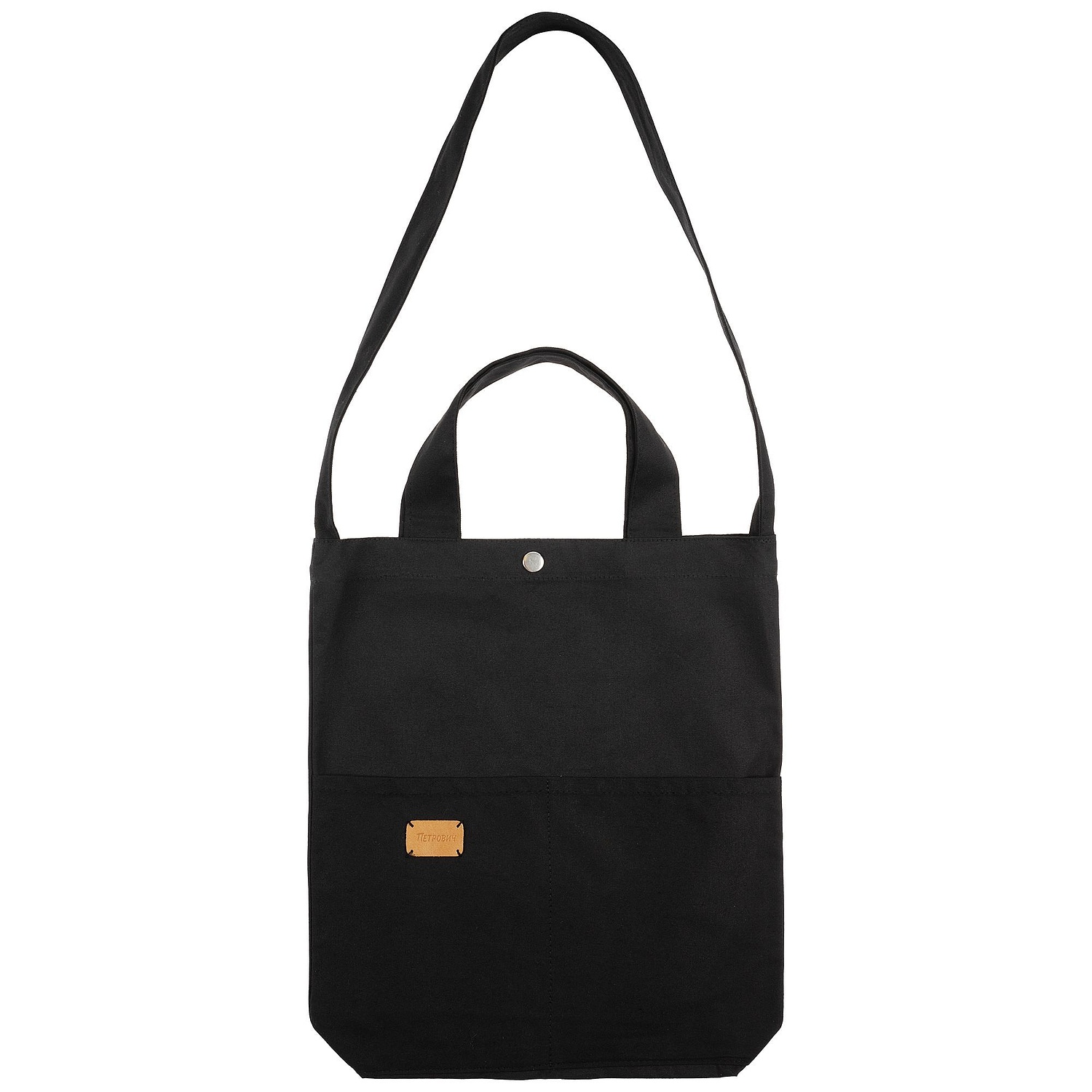 Лейбл кожаный Beta, S, бежевый с логотипом