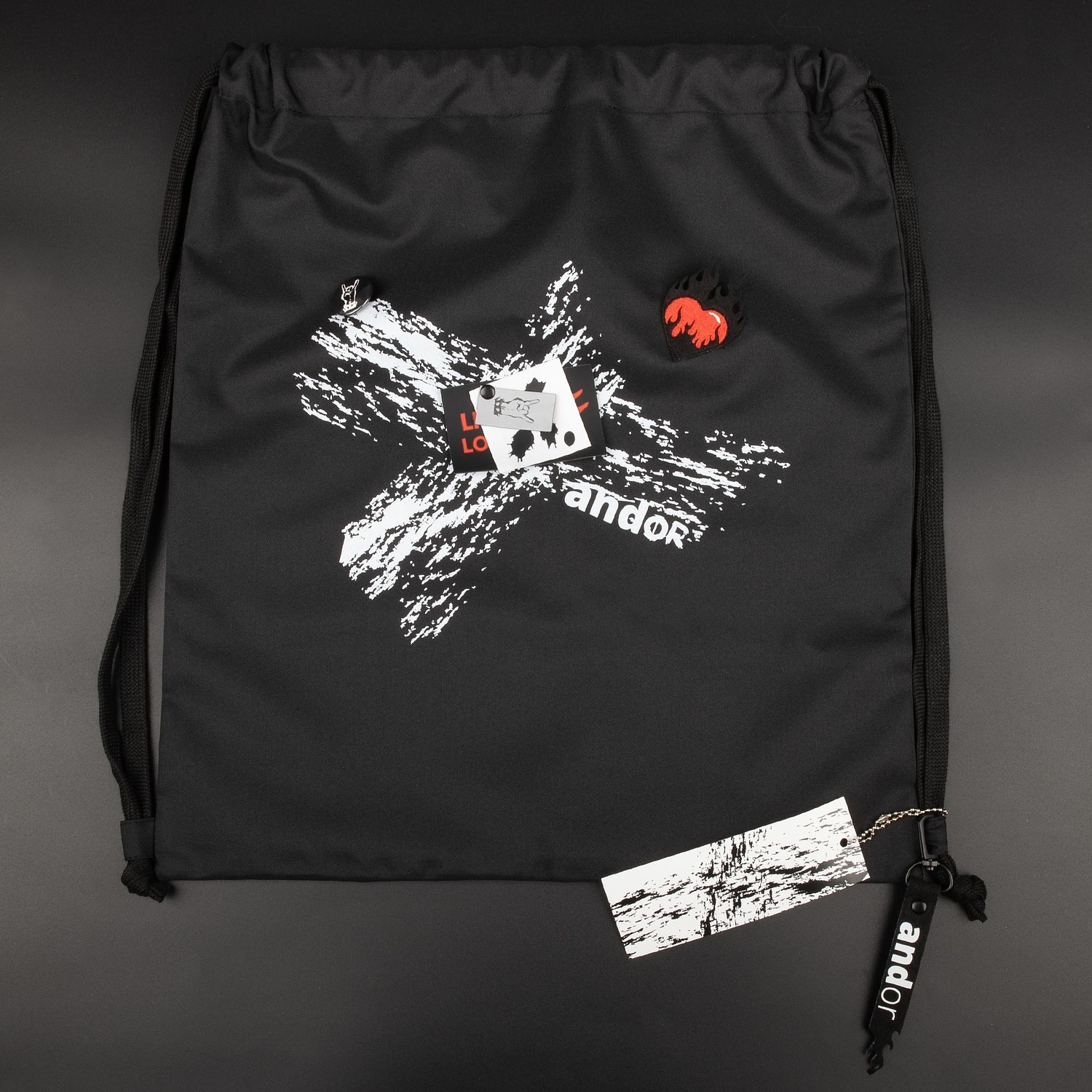 Основа для шопера-рюкзака B3, черная с логотипом