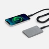 Аккумулятор с беспроводной зарядкой Sotti, 5000 мАч, серый с логотипом