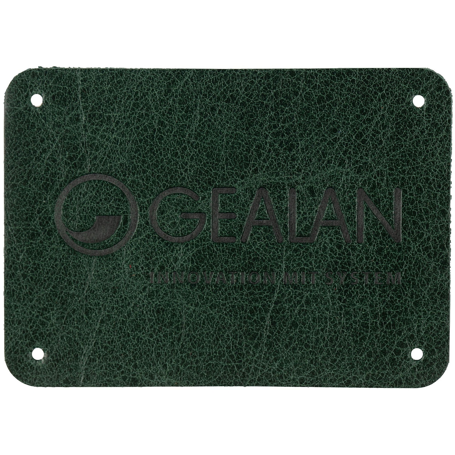 Лейбл кожаный Beta, XL, зеленый с логотипом