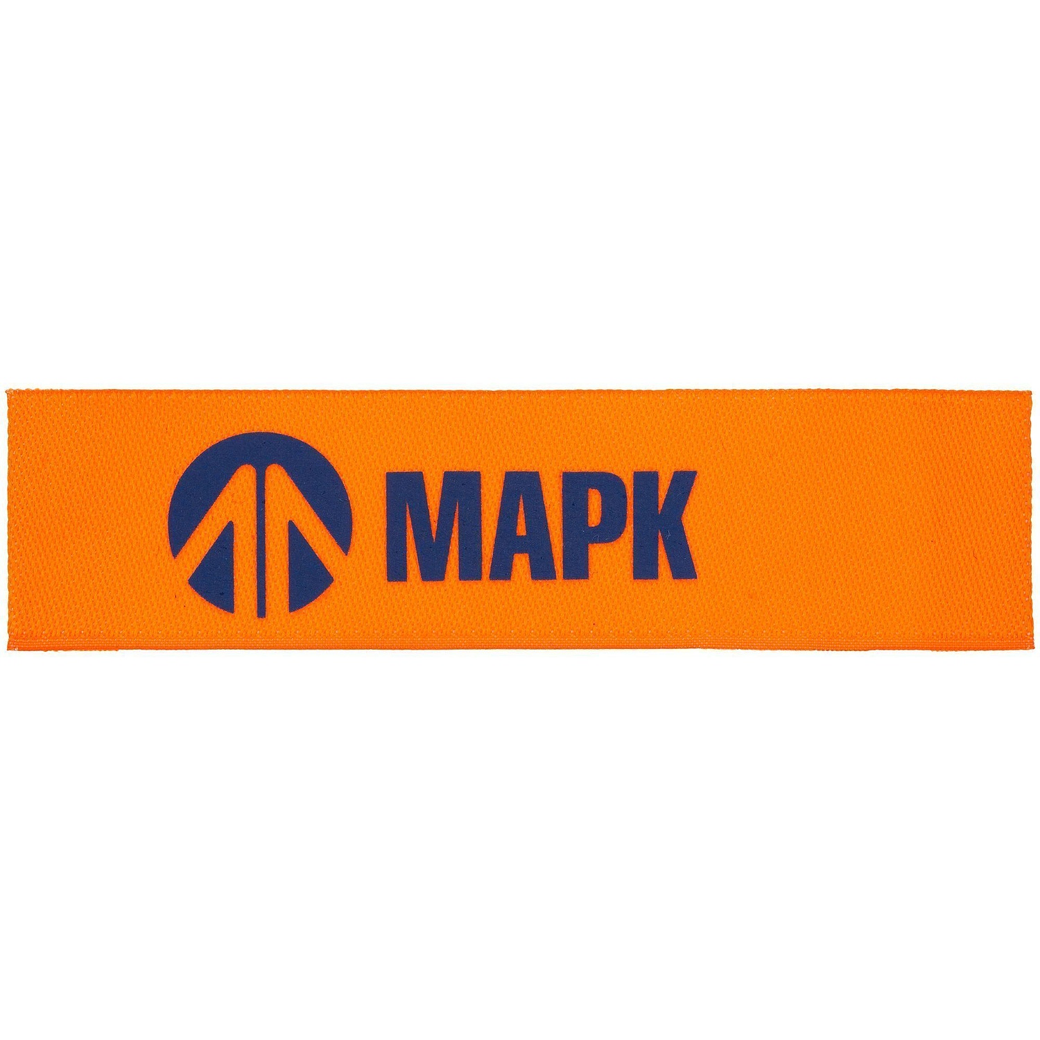 Лейбл тканевый Epsilon, S, оранжевый неон с логотипом