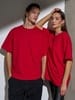 Футболка Oversize Premium, красная с логотипом