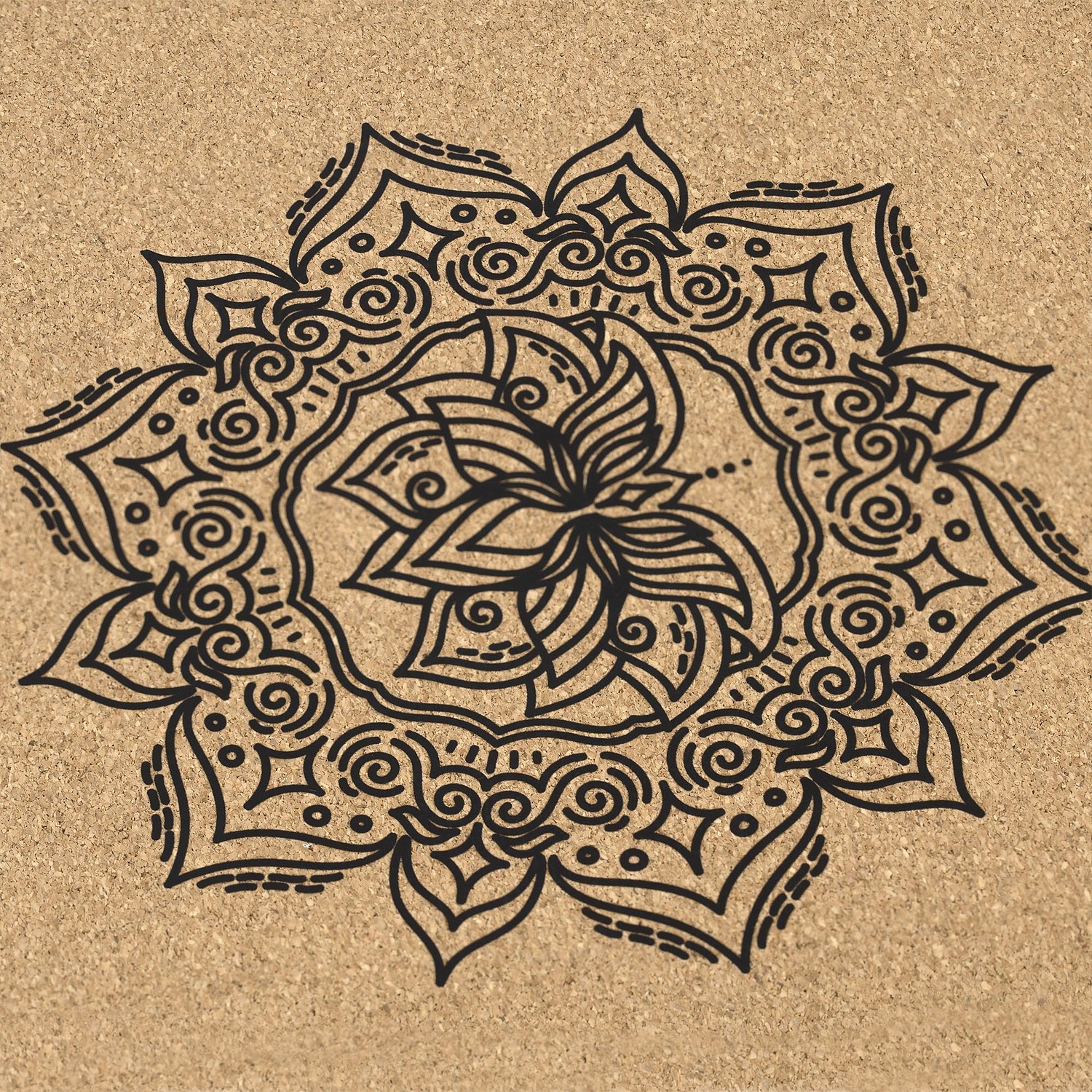 Коврик для йоги и фитнеса Ekork с логотипом