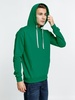 Толстовка с капюшоном Kirenga, зеленая с логотипом