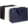 Пакет бумажный Manilla M, синий с логотипом