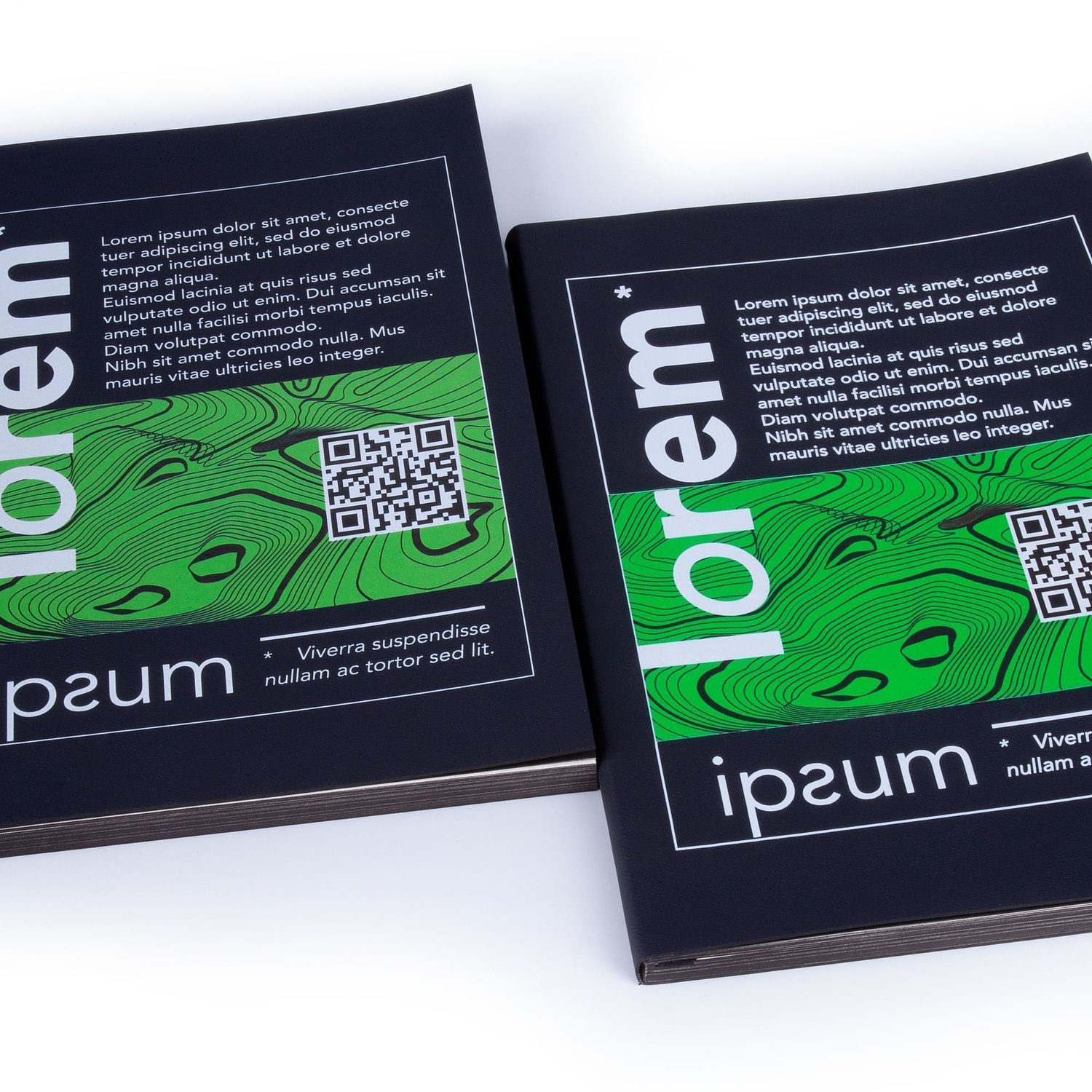 Ежедневник Flat, недатированный, иссиня-черный с логотипом