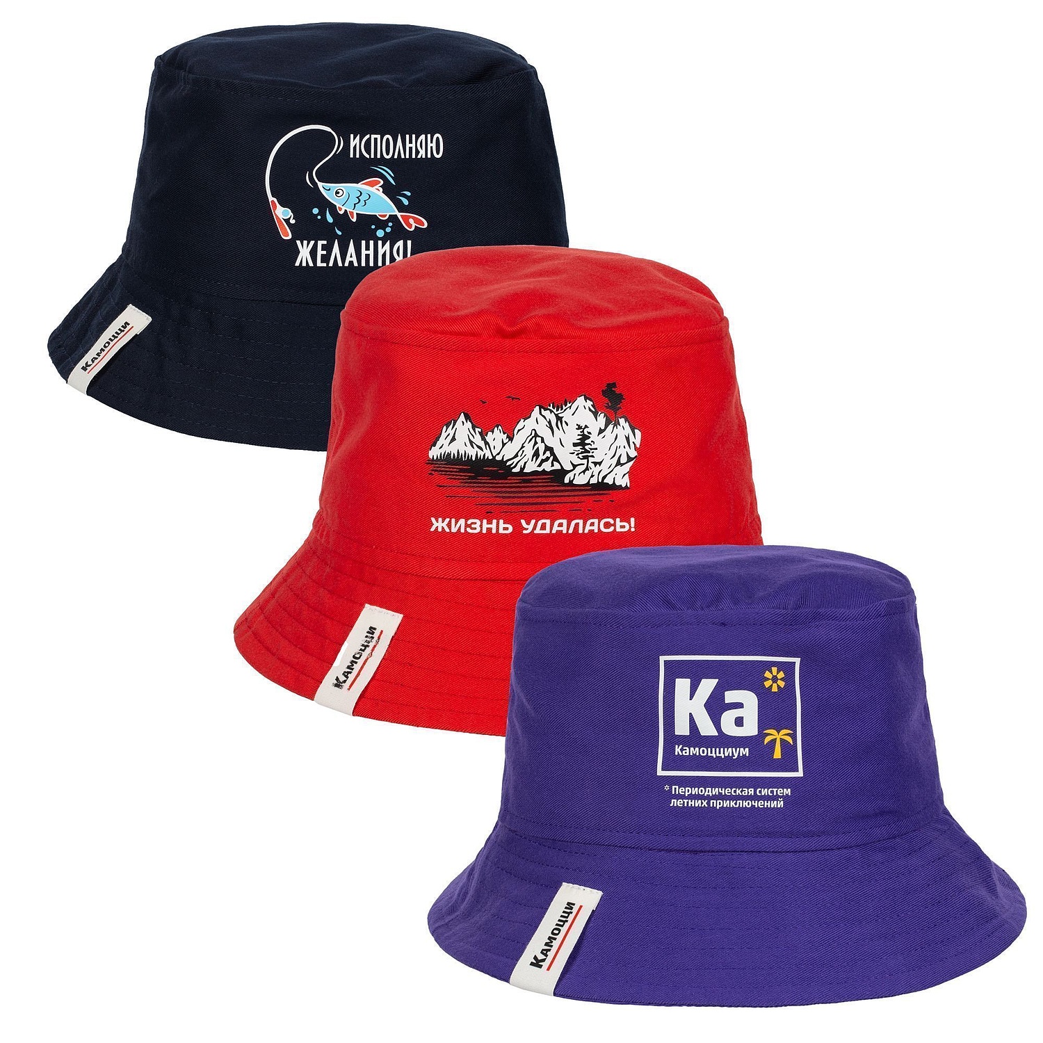 Панама Challenge, красная с логотипом