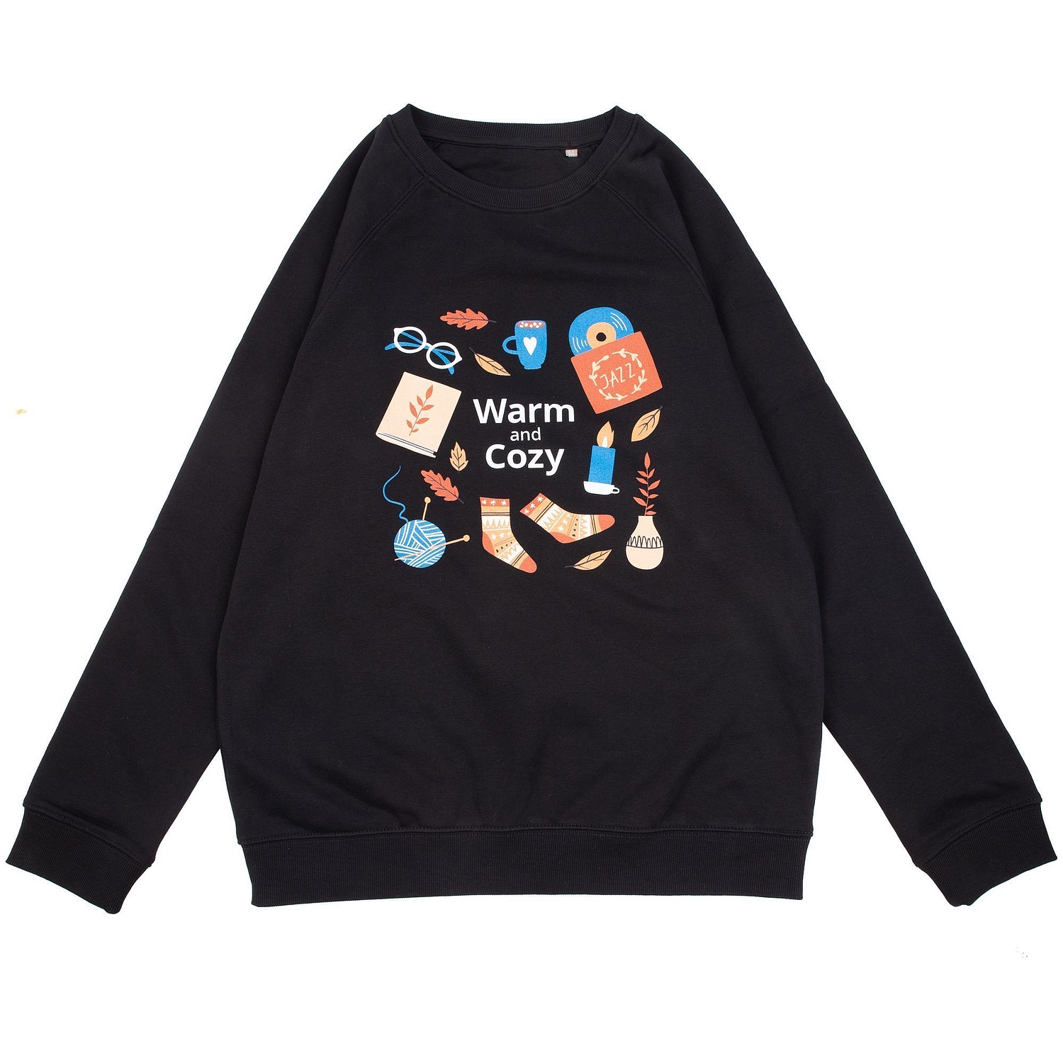 Свитшот унисекс Space, черный с логотипом