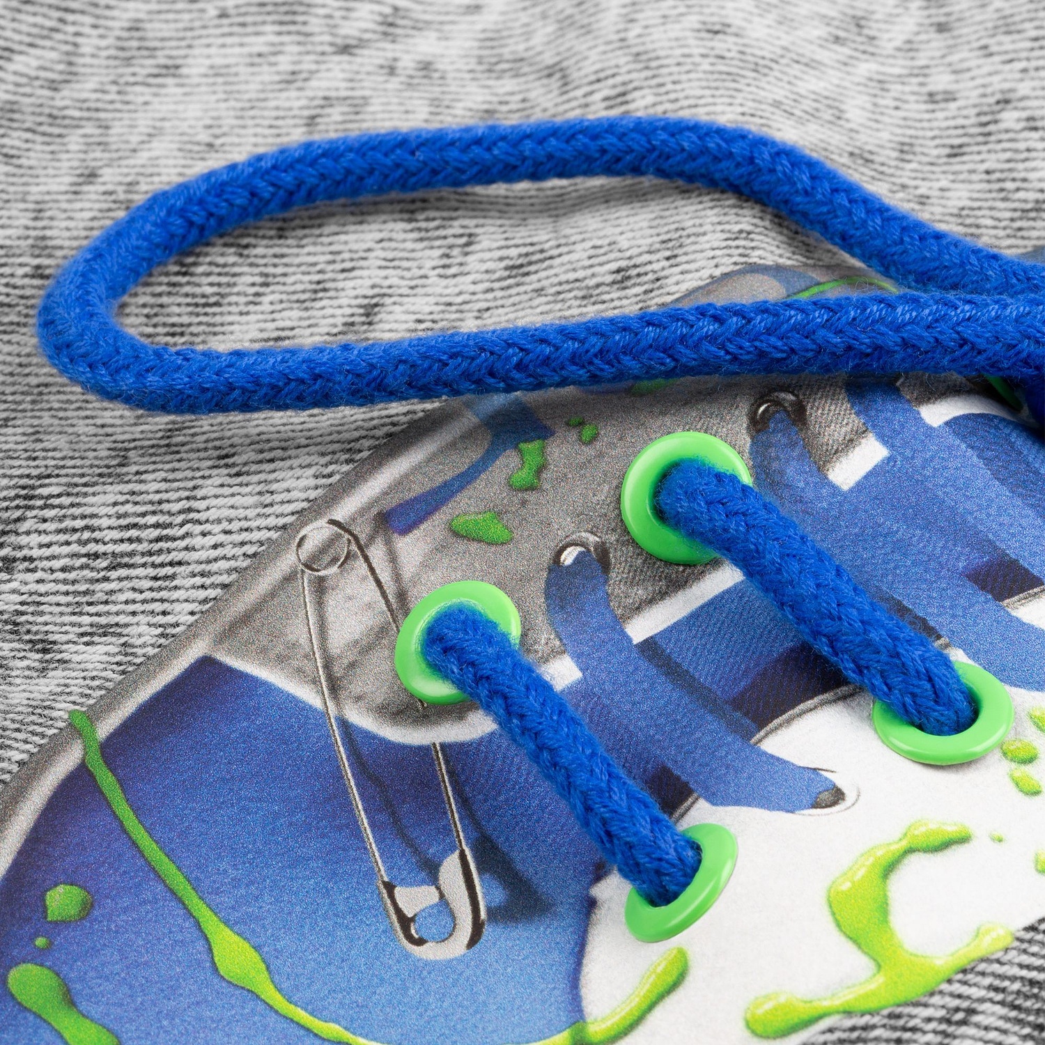 Круглый шнур Lasso L, синий, 110 см с логотипом