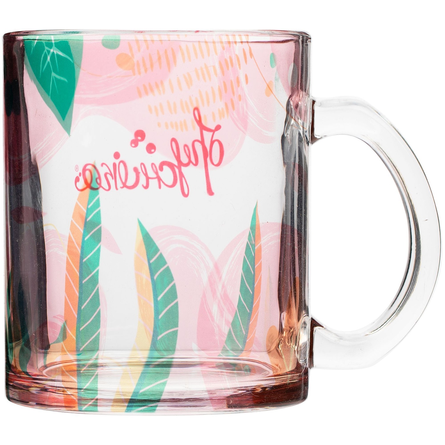 Кружка Clari для сублимационной печати, прозрачная с логотипом