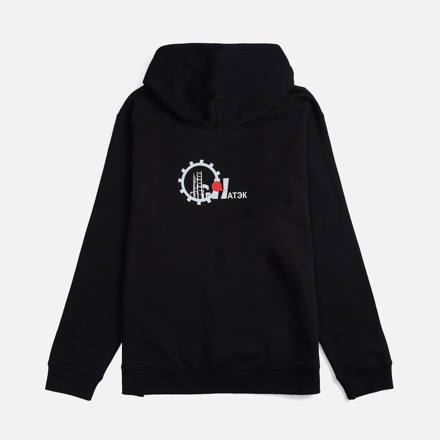 Худи оверсайз унисекс Go Easy, черное с логотипом