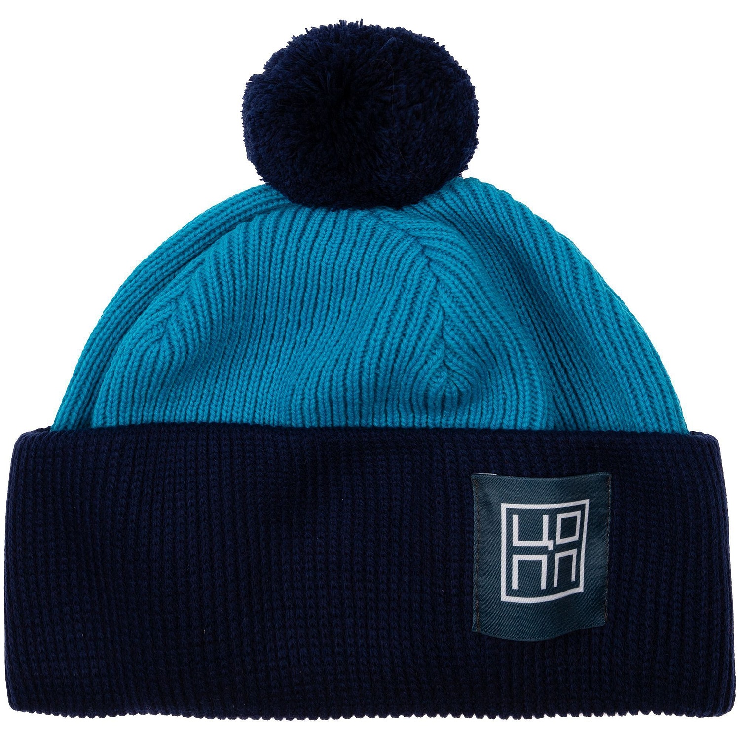 Шапка Snappy, бирюзовая с синим с логотипом