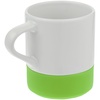Кружка с силиконовой подставкой Protege, зеленое яблоко с логотипом