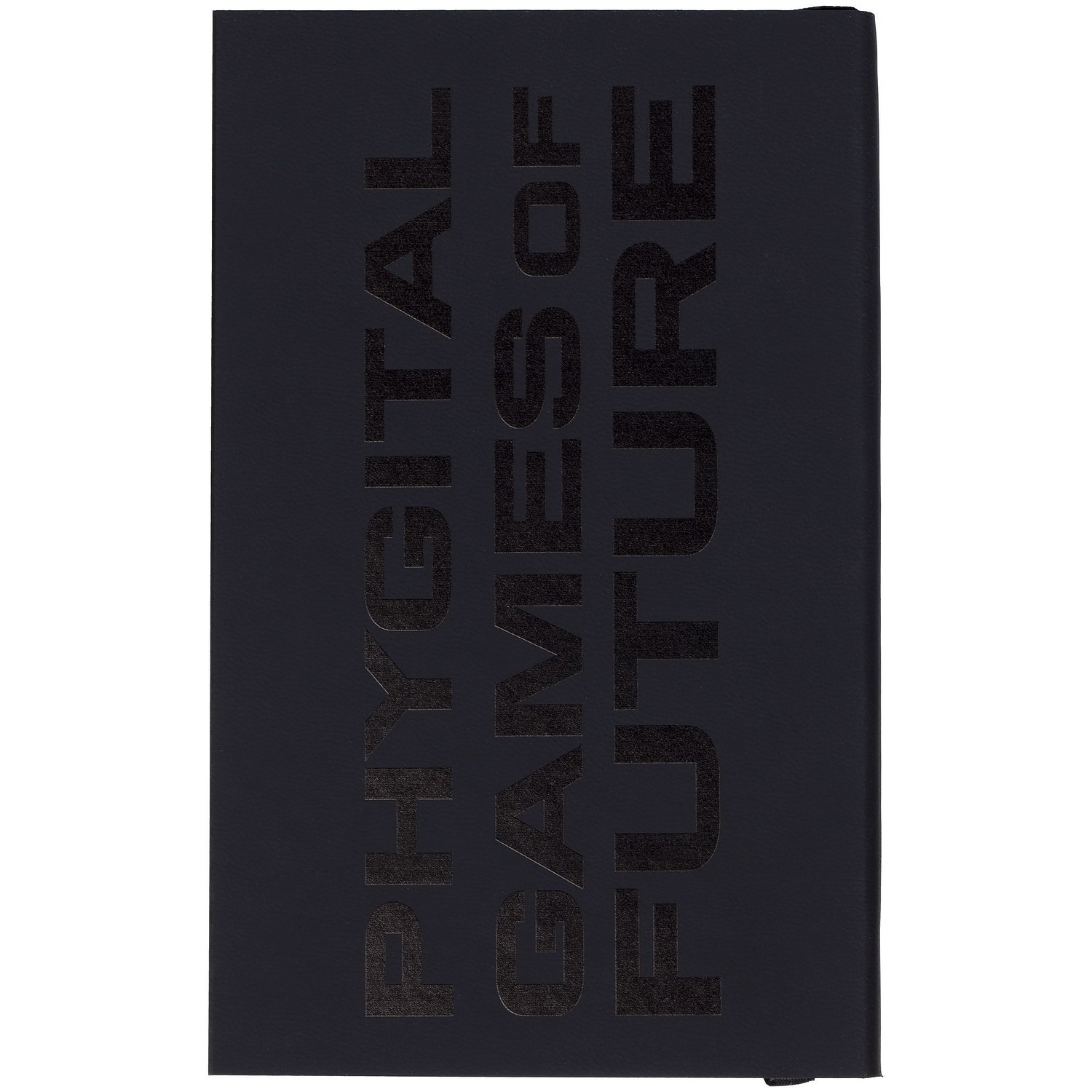 Ежедневник Flat Mini, недатированный, иссиня-черный с логотипом