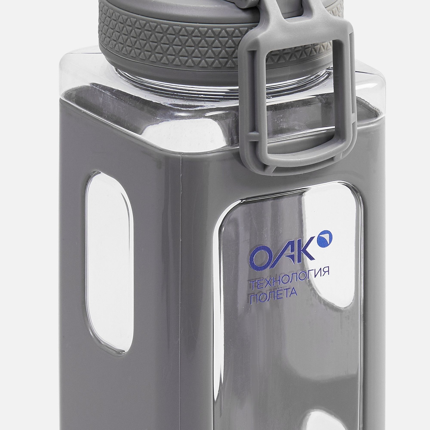 Бутылка для воды Square Fair, синяя с логотипом