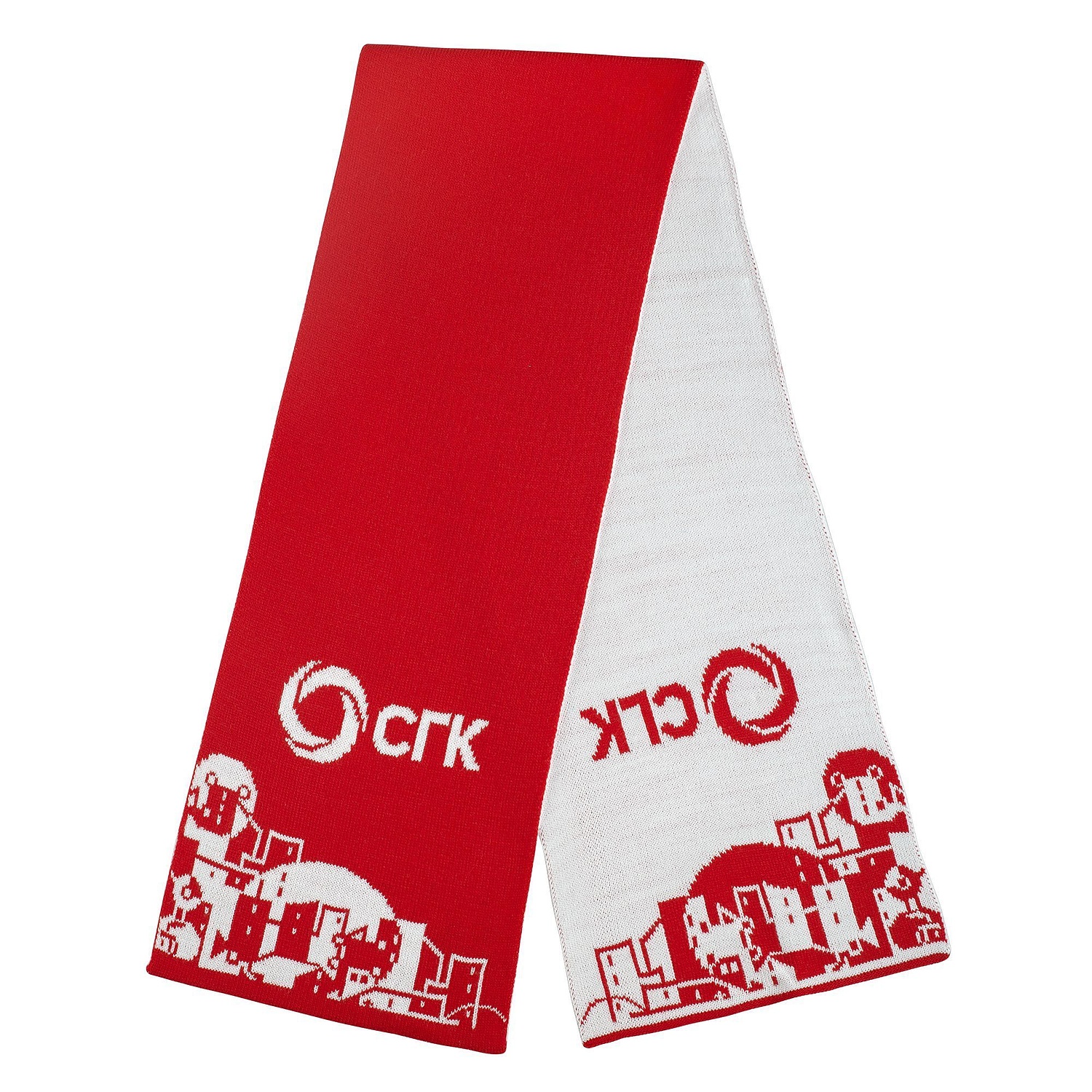 Шарф на заказ Tricksy Light, XL, полушерсть с логотипом