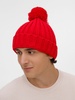 Шапка HappyGo, красная с логотипом