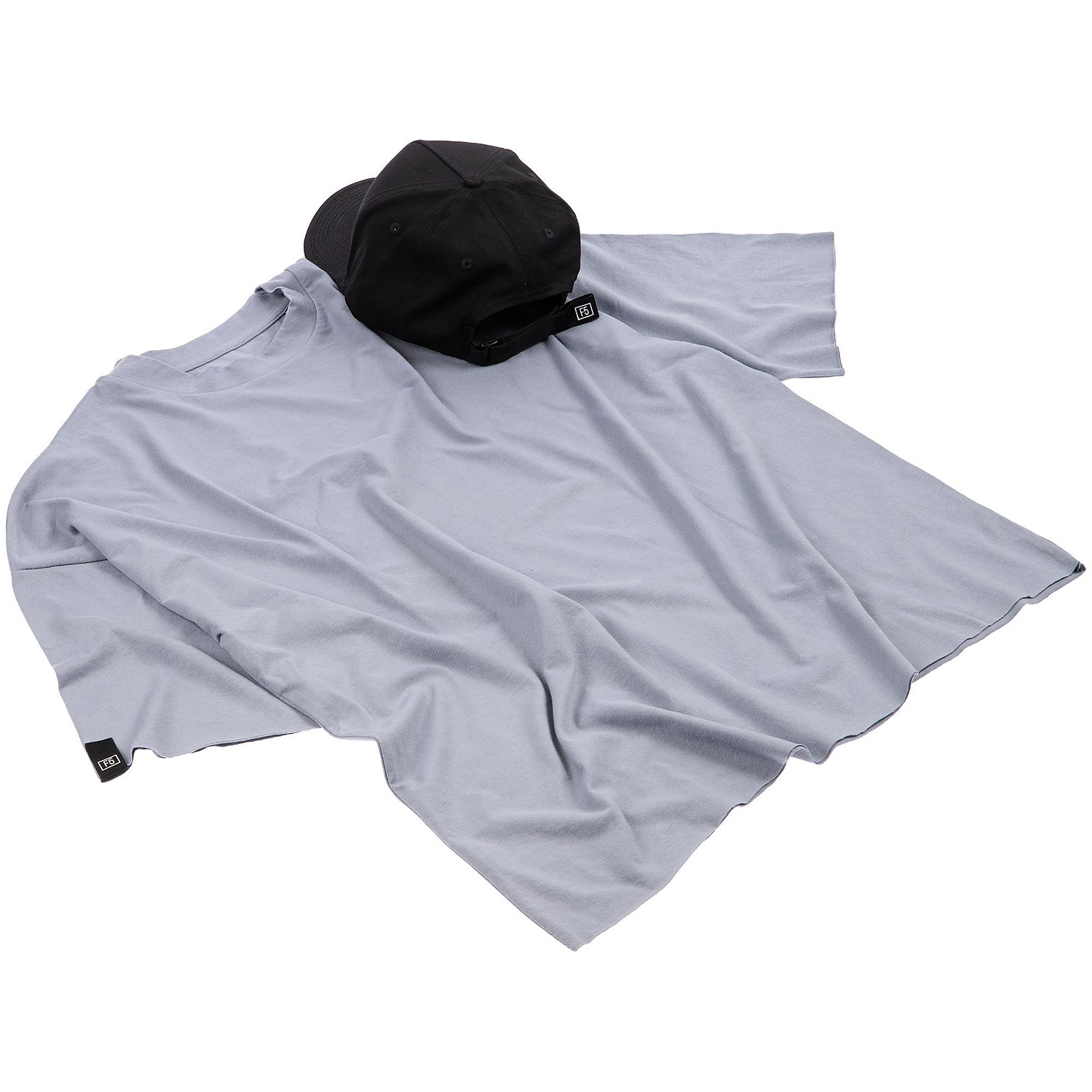 Футболка унисекс оверсайз T1, серая с логотипом