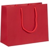 Пакет бумажный Ample Plus S, красный с логотипом