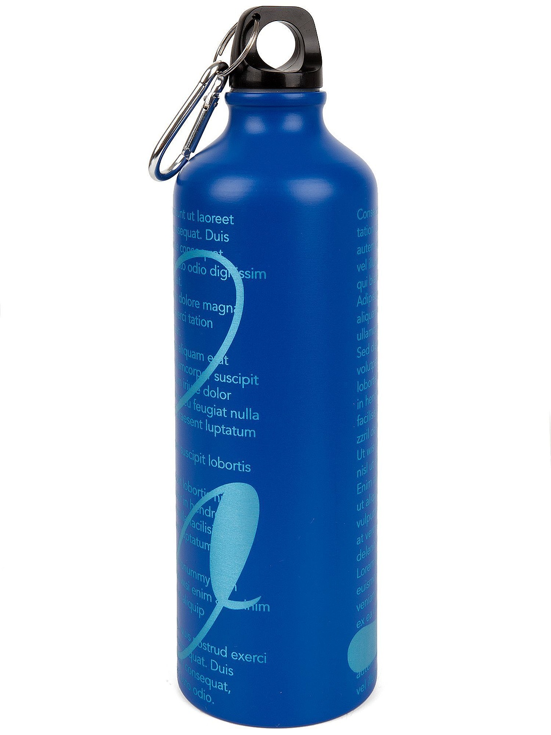 Бутылка для воды Funrun 750, синяя с логотипом