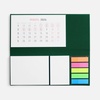 Календарь настольный Grade, зеленый с логотипом