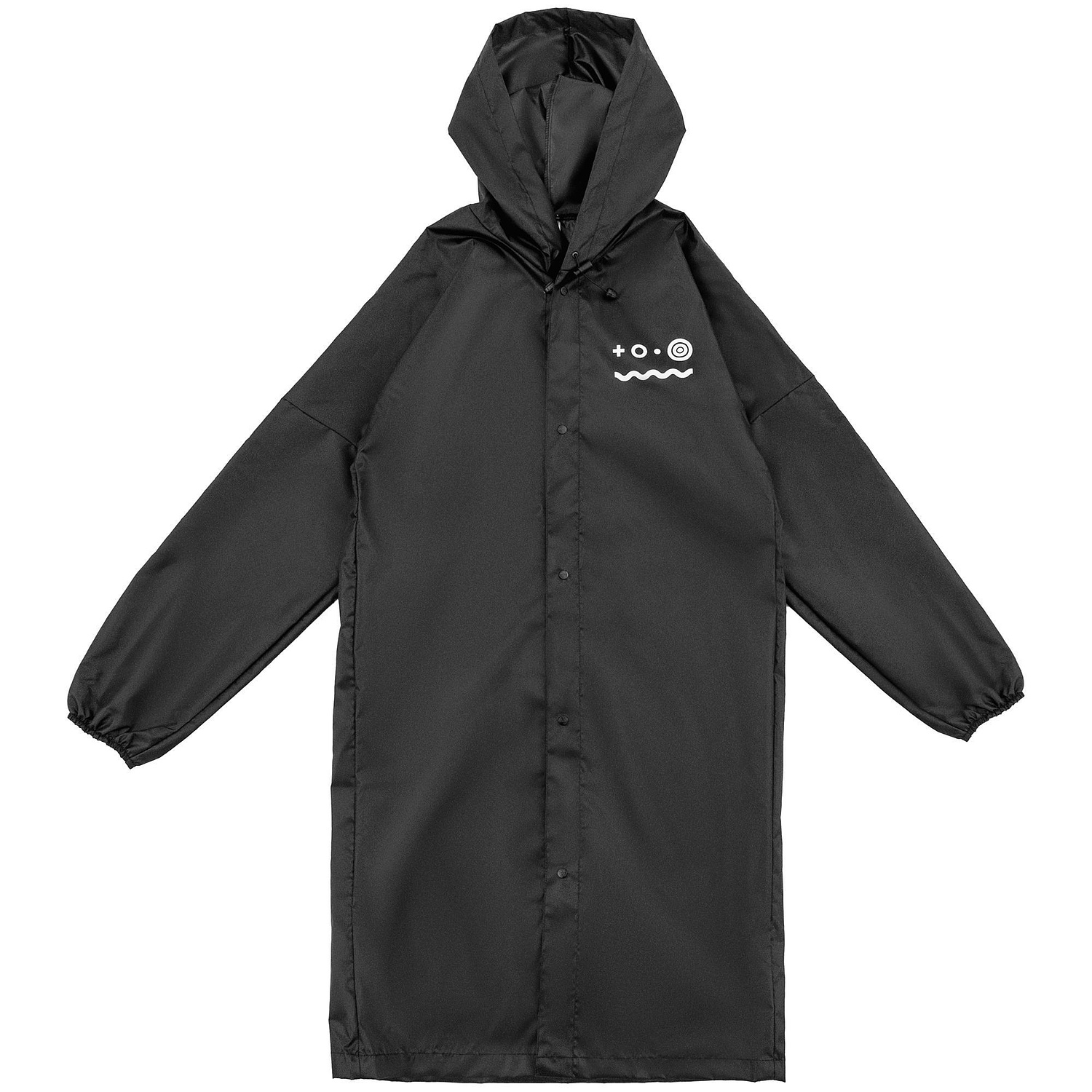 Дождевик унисекс Rainman Strong, черный с логотипом