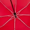 Зонт наоборот складной Futurum со светоотражающим кантом, красный с логотипом
