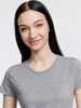 Футболка женская Pioneer Women, серый меланж с логотипом