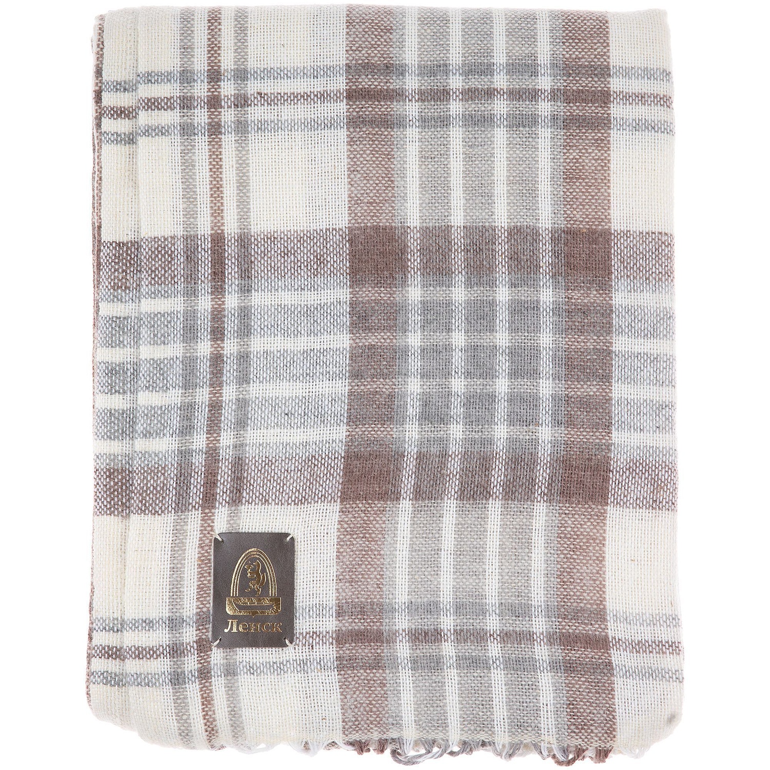 Лейбл кожаный Beta, XL, серый с логотипом