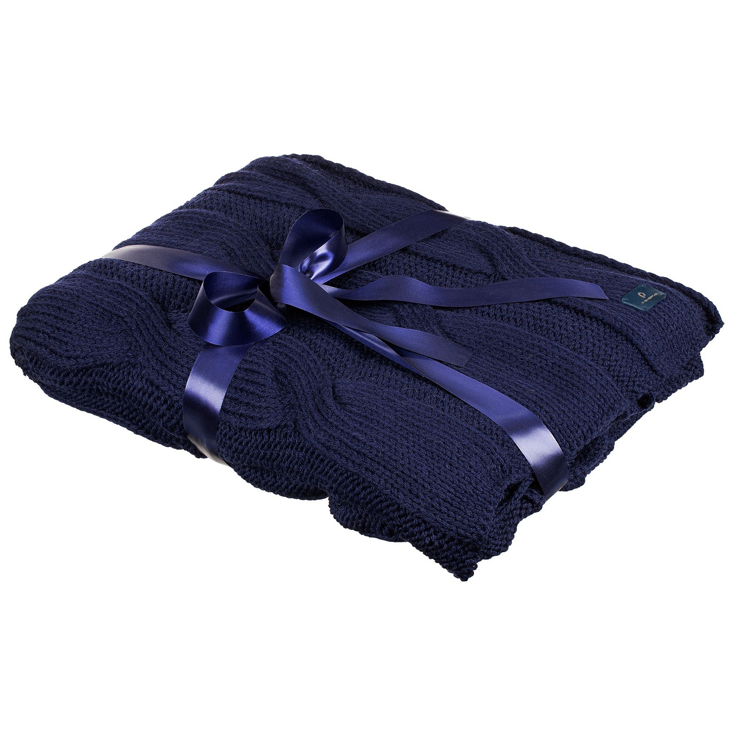 Лента сатиновая Satin 35 XXL, темно-синяя, 230 см с логотипом