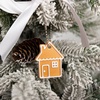 Мини-подвеска «Пряник», 3D-печать на заказ, домик с логотипом