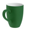 Кружка Best Morning c покрытием софт-тач, зеленая с логотипом