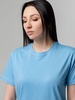 Футболка унисекс T-bolka 140, голубая с логотипом