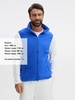 Жилет флисовый унисекс Ben Mac, синий с логотипом