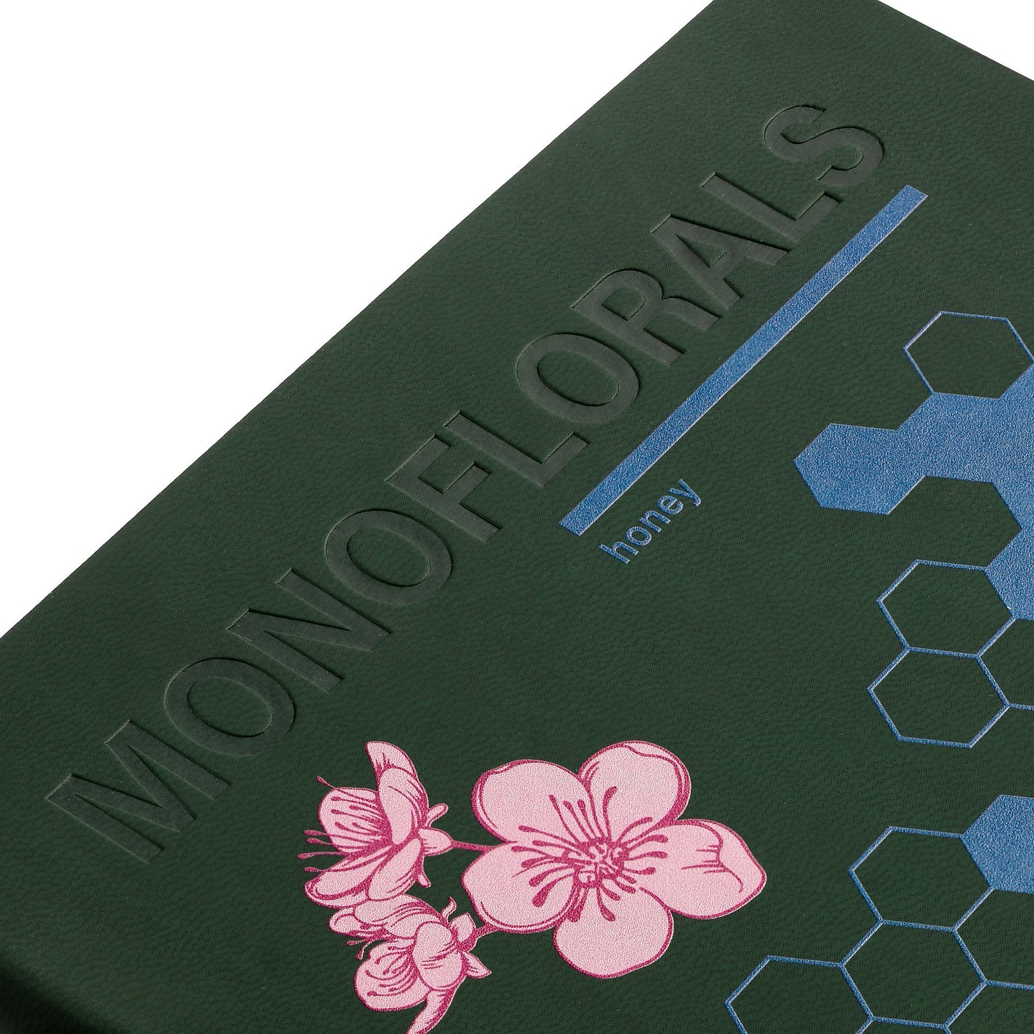 Ежедневник Flat Light, недатированный, зеленый с логотипом