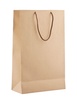 Пакет бумажный «Крафт», M, неокрашенный с логотипом