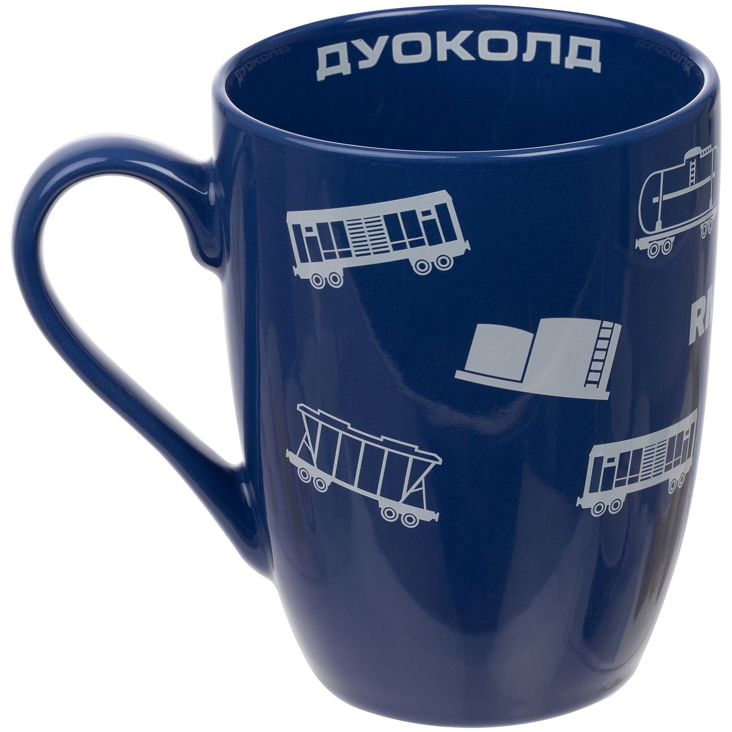 Кружка Pick Up, ver.2, синяя с логотипом