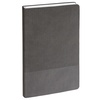 Ежедневник Knit, недатированный, темно-серый с логотипом