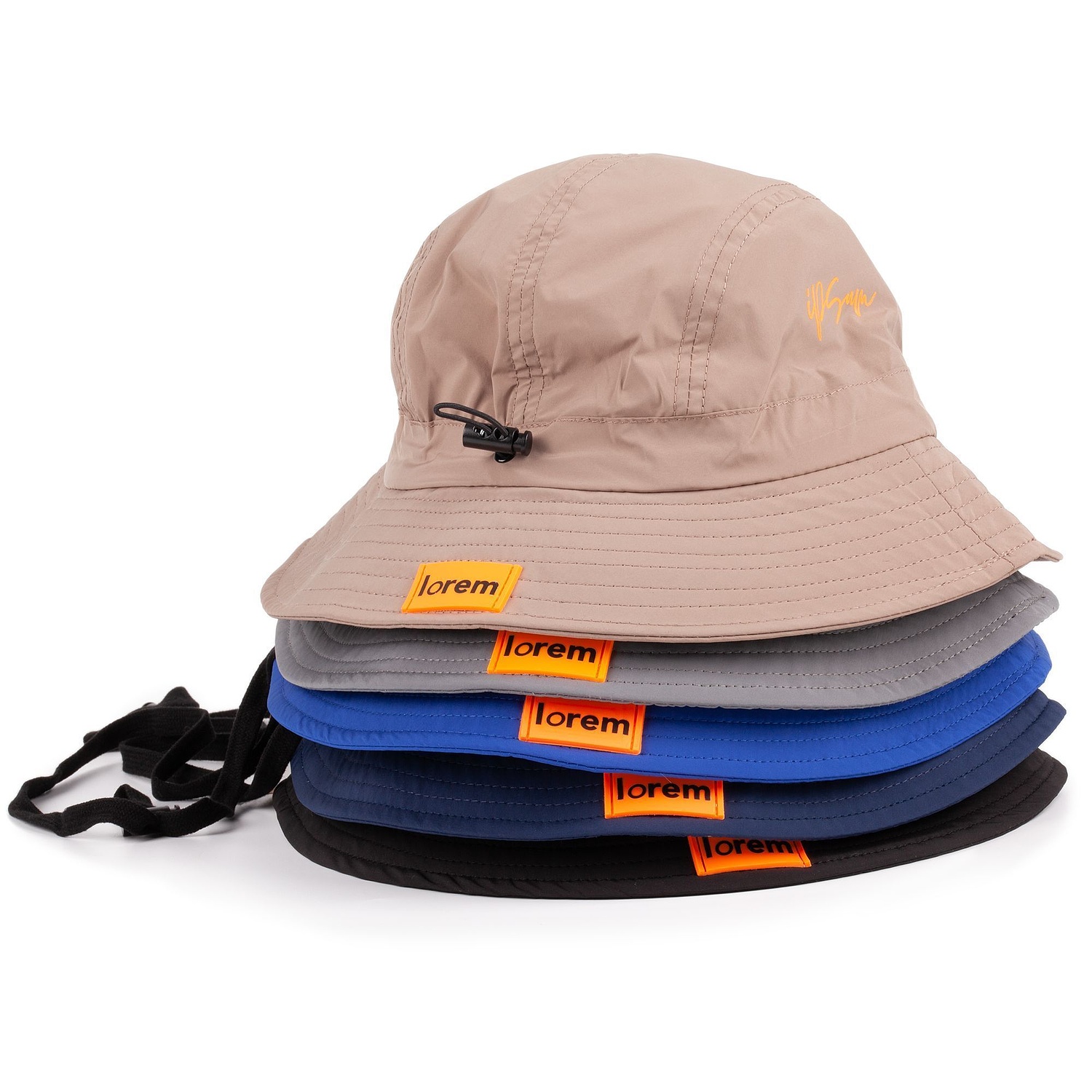 Панама Ben Mac, черная с логотипом