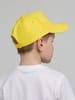 Бейсболка детская Standard Kids, желтая с логотипом