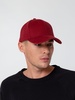 Бейсболка Hillside, бордовая с логотипом