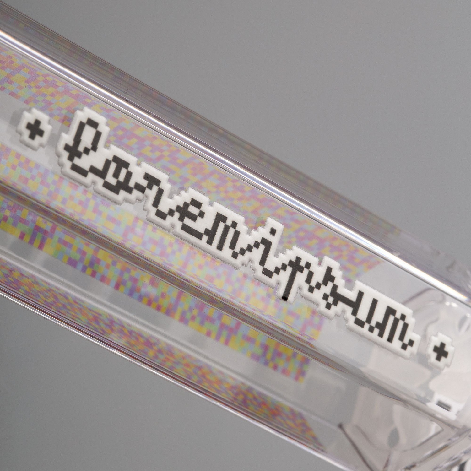 Футляр Hexa для 1 ручки, прозрачный с логотипом