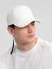 Бейсболка Kosmos, белая с логотипом