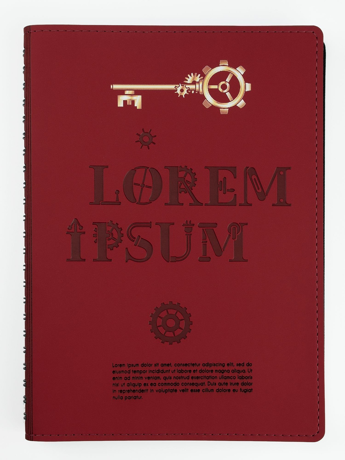 Ежедневник Spring Shall, недатированный, красный с логотипом