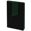 Ежедневник Bookmark, недатированный, черный с зеленым с логотипом