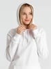 Толстовка с капюшоном унисекс Hoodie, белая с логотипом
