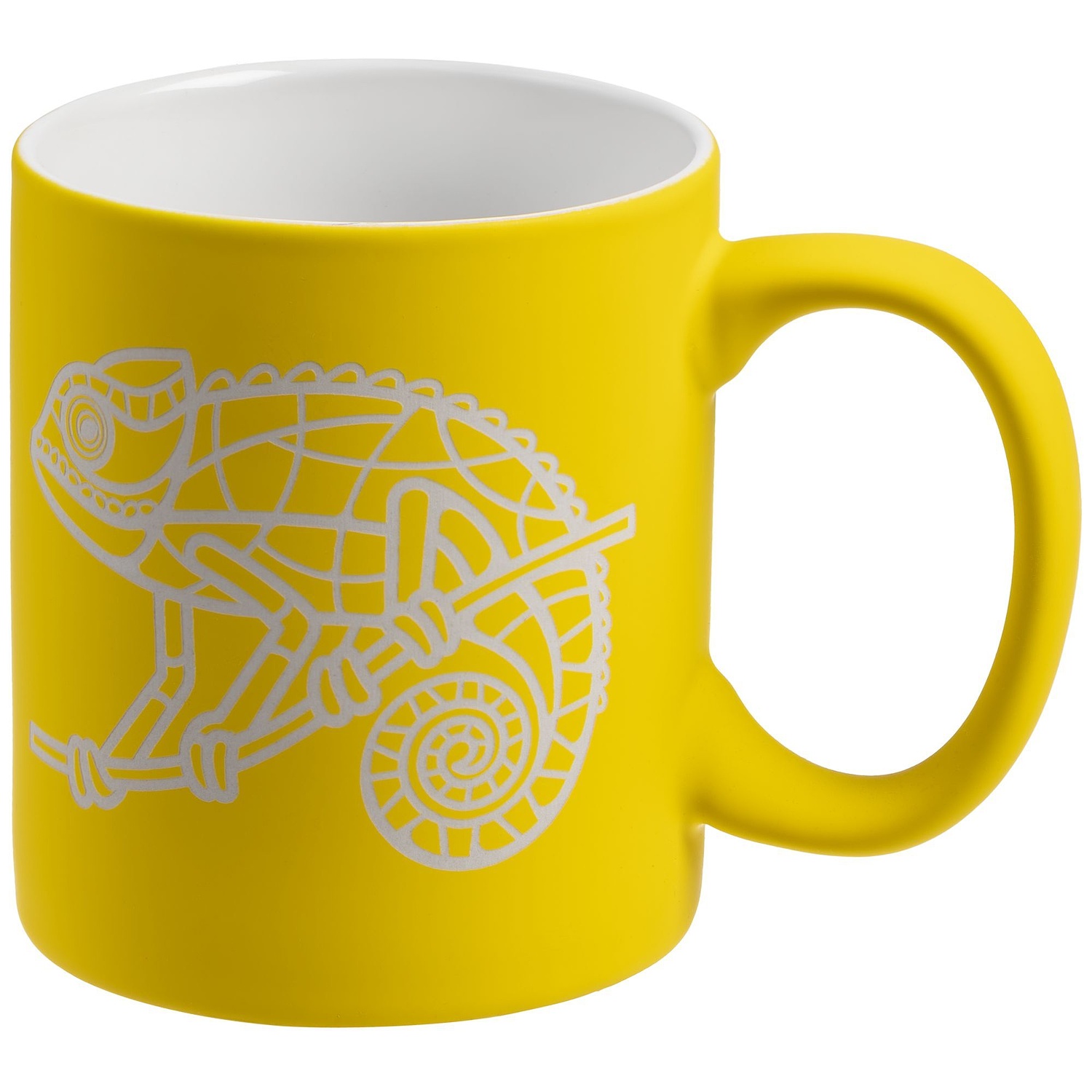 Кружка Promo Soft с покрытием софт-тач, желтая с логотипом