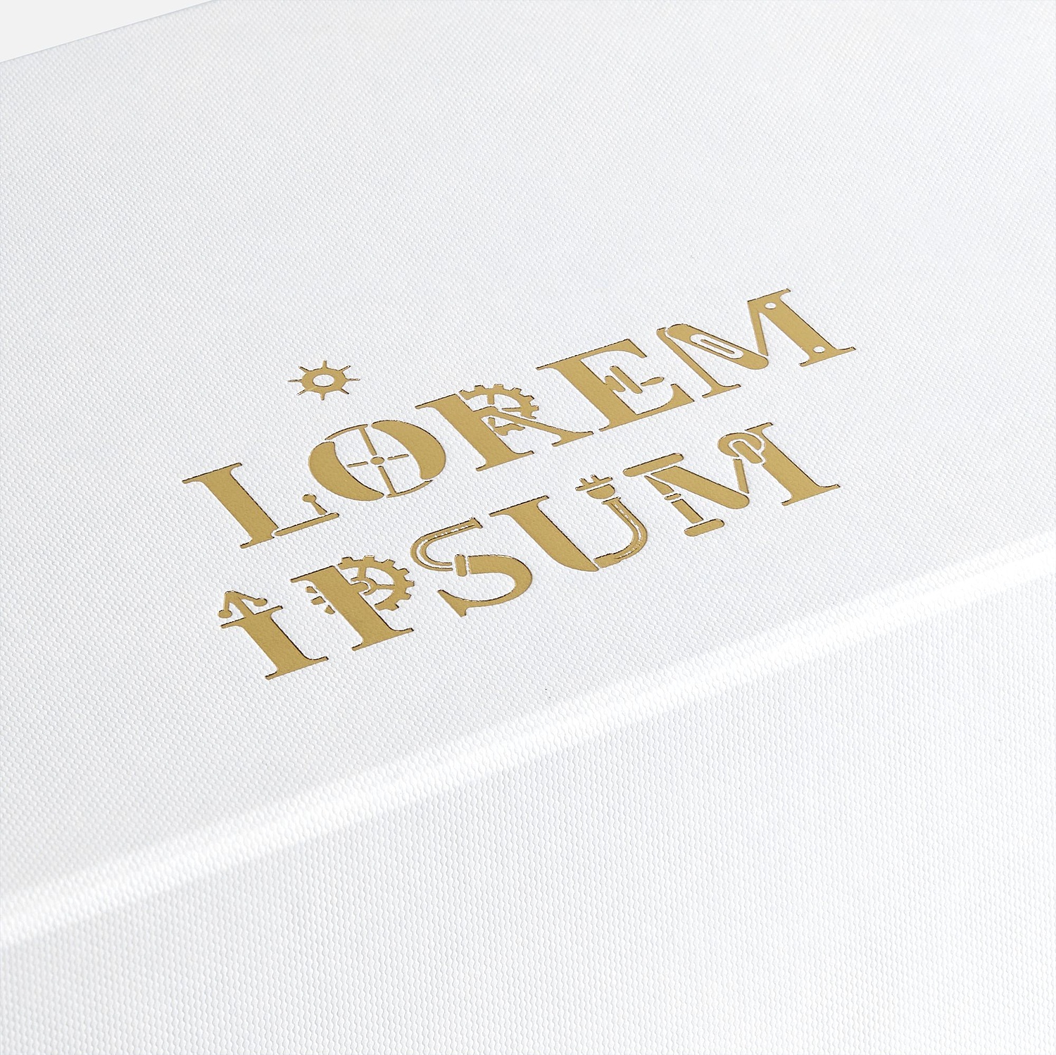 Коробка складная Portada, M, белая с логотипом